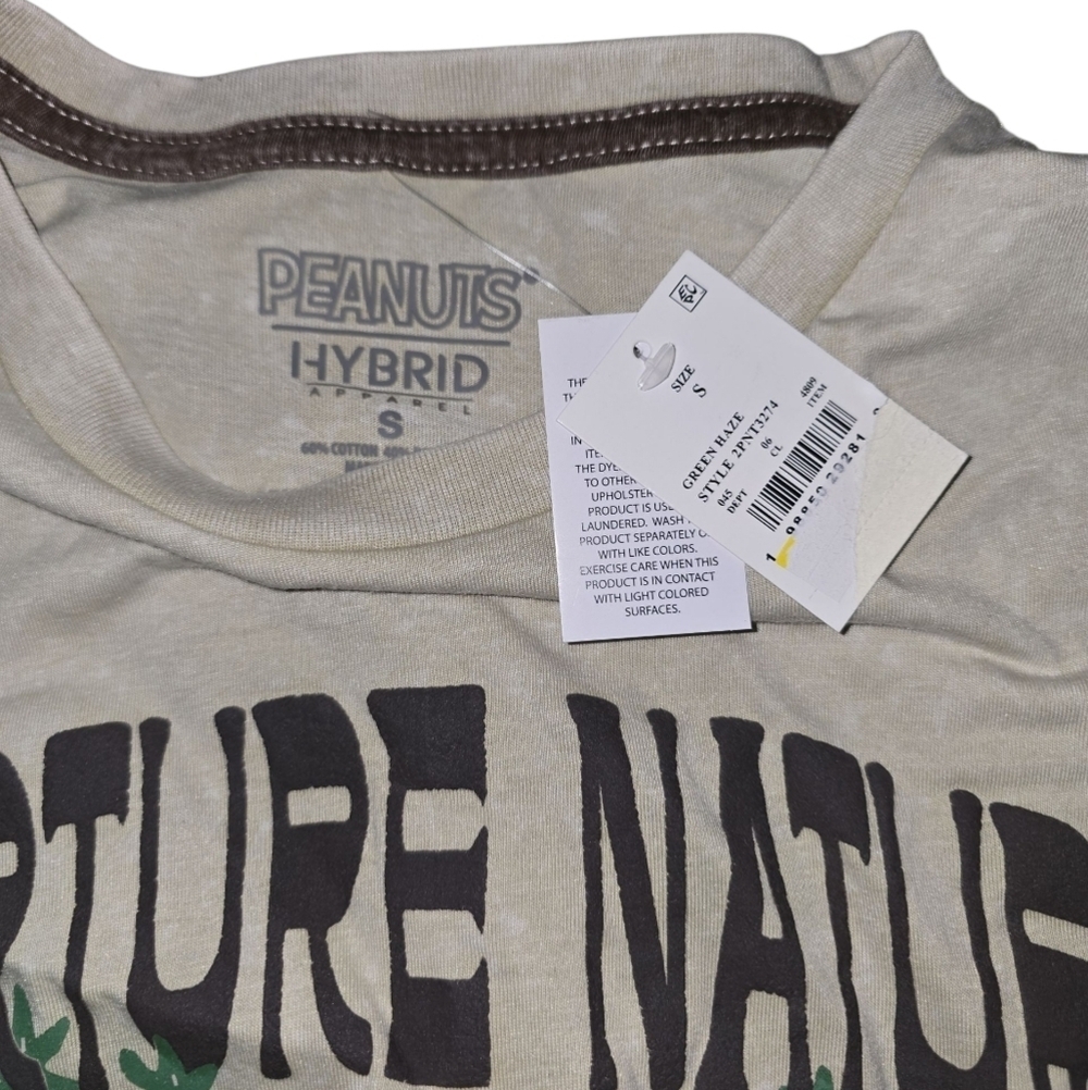 Peanuts Beige Graphic Tee, Size Small, NWT!!! - Picture 3 of 3